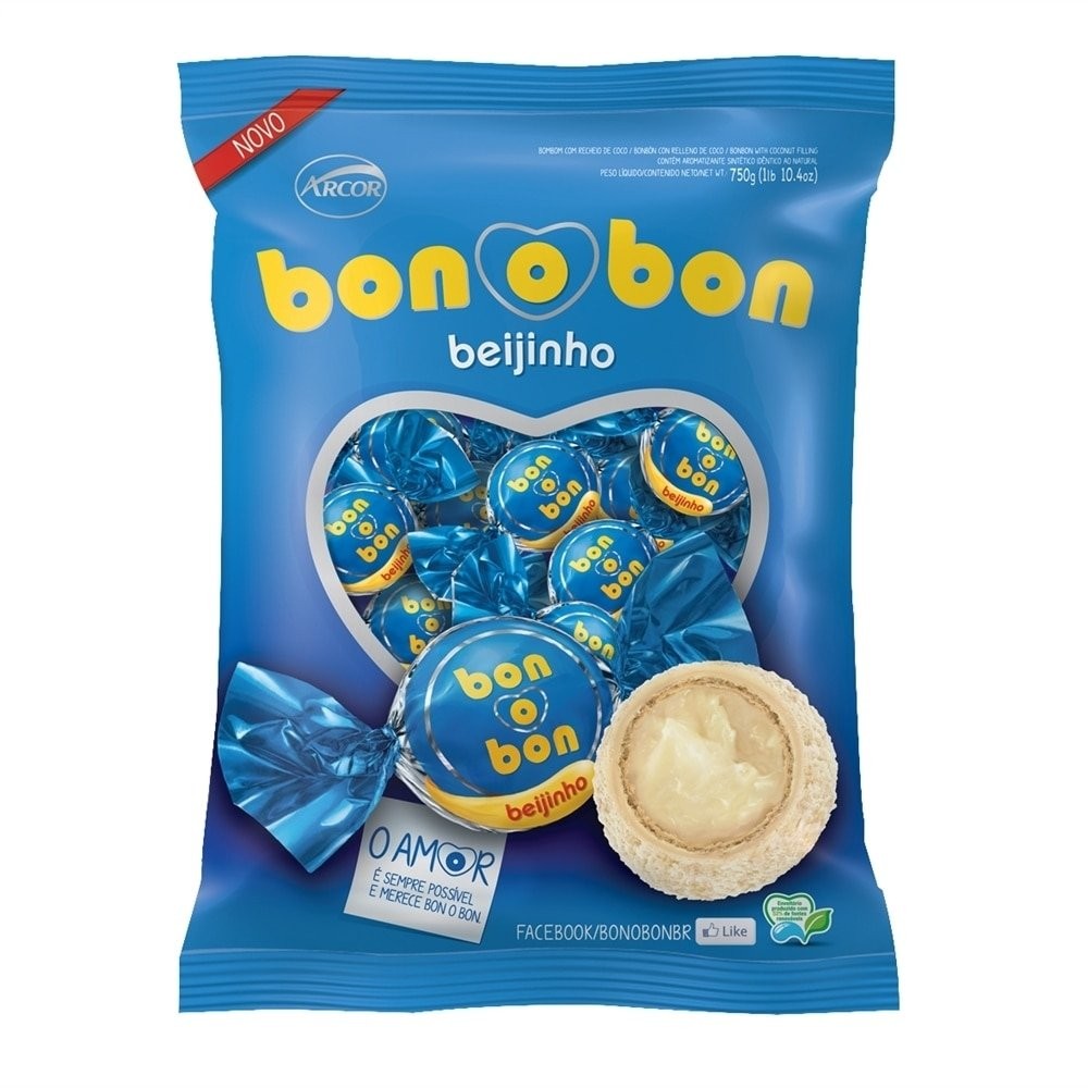 Chocolate Bon o Bon Beijinho 750g - Food & Beverages