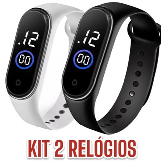 KIT Relógio Digital A Prova D Água Masculino Feminino KIT Relógio A Prova De Água Masculino Feminino RN05
