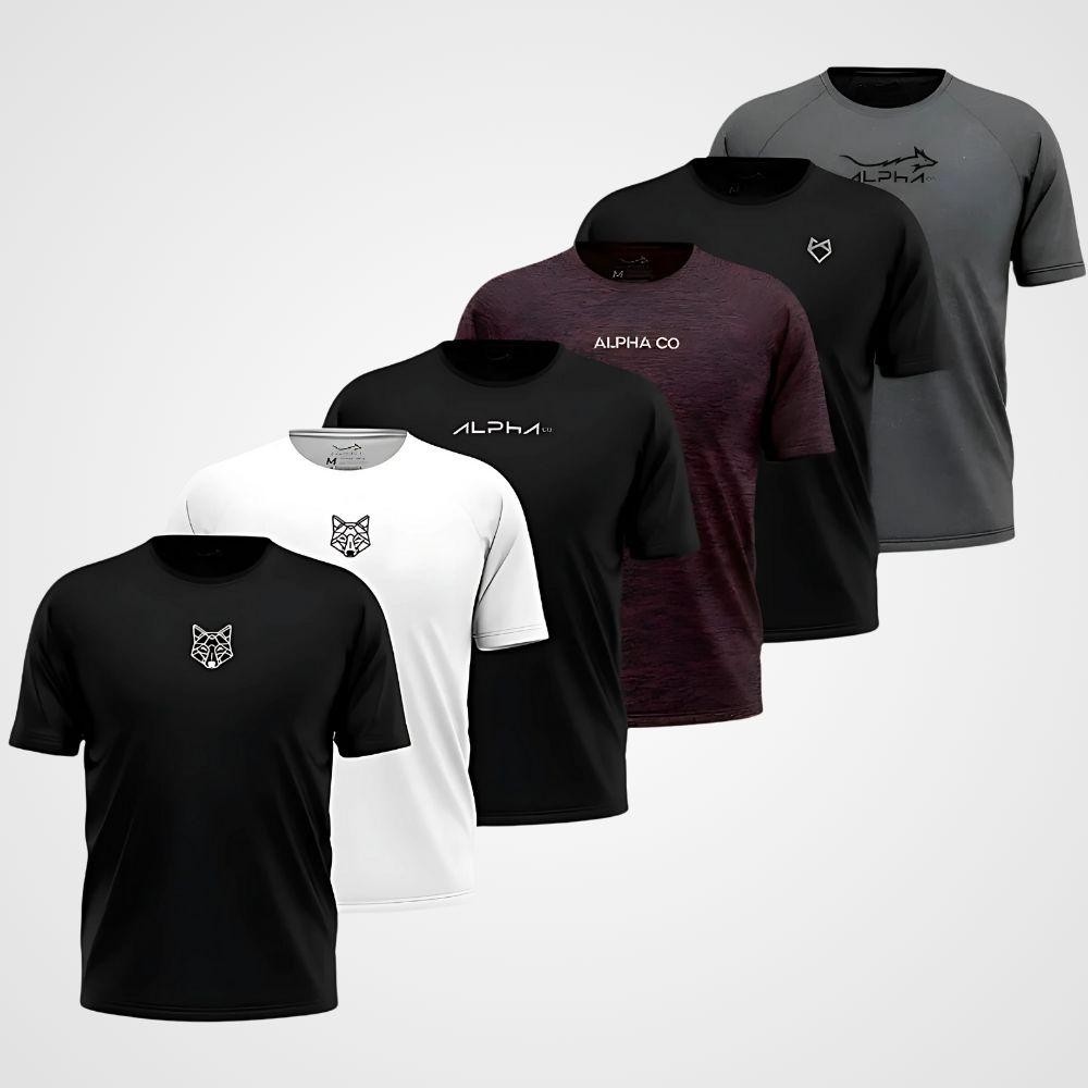 Kit 6 Camisetas Mais Procuradas Alpha Co - Men Clothes
