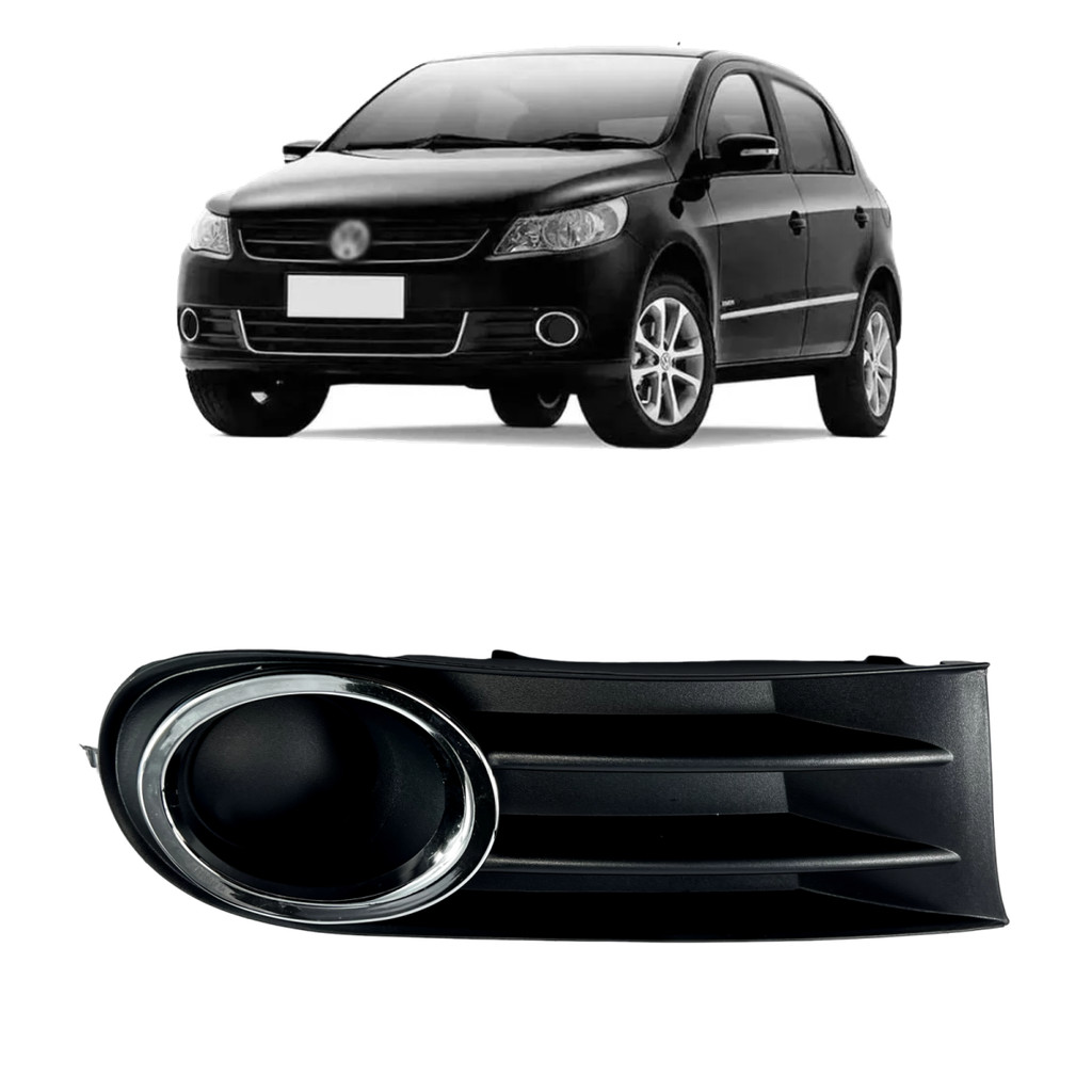 Moldura Grade Para-choque Gol G5 S/furo Milha Cromado Dir