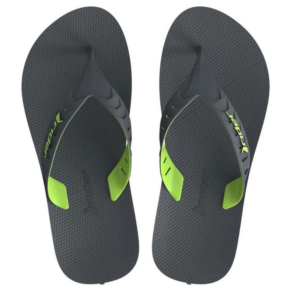 Chinelo Rider Street Duo Dedo Masculino - Cinza e Verde - Men Shoes