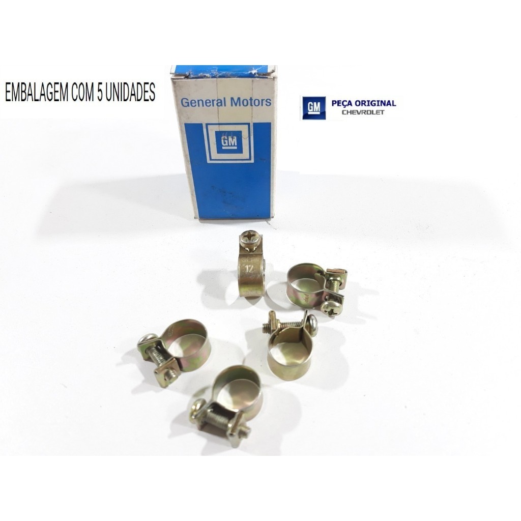5 Braçadeiras Chevrolet Código 11083361 Novas Originais