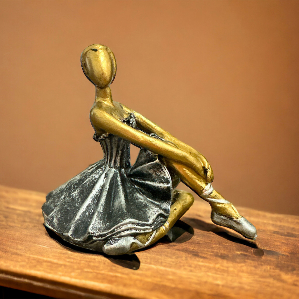 Enfeite Mesa Bailarina Decoração Estátua Dança Sala Quarto — imagem 2 de 2
