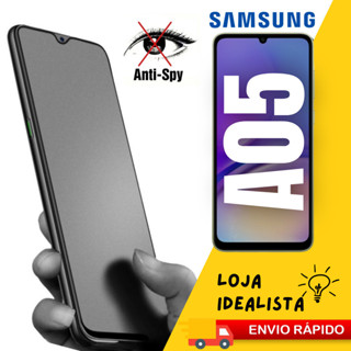Película Cerâmica Fosca Privacidade P/ Samsung Galaxy A05 Matte AntiSpy 3D 9D Premium Film Envio Rápido