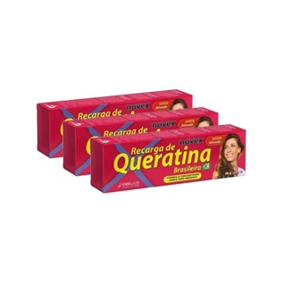 kit Recarga de Queratina Novex 80gr (03 unidades)