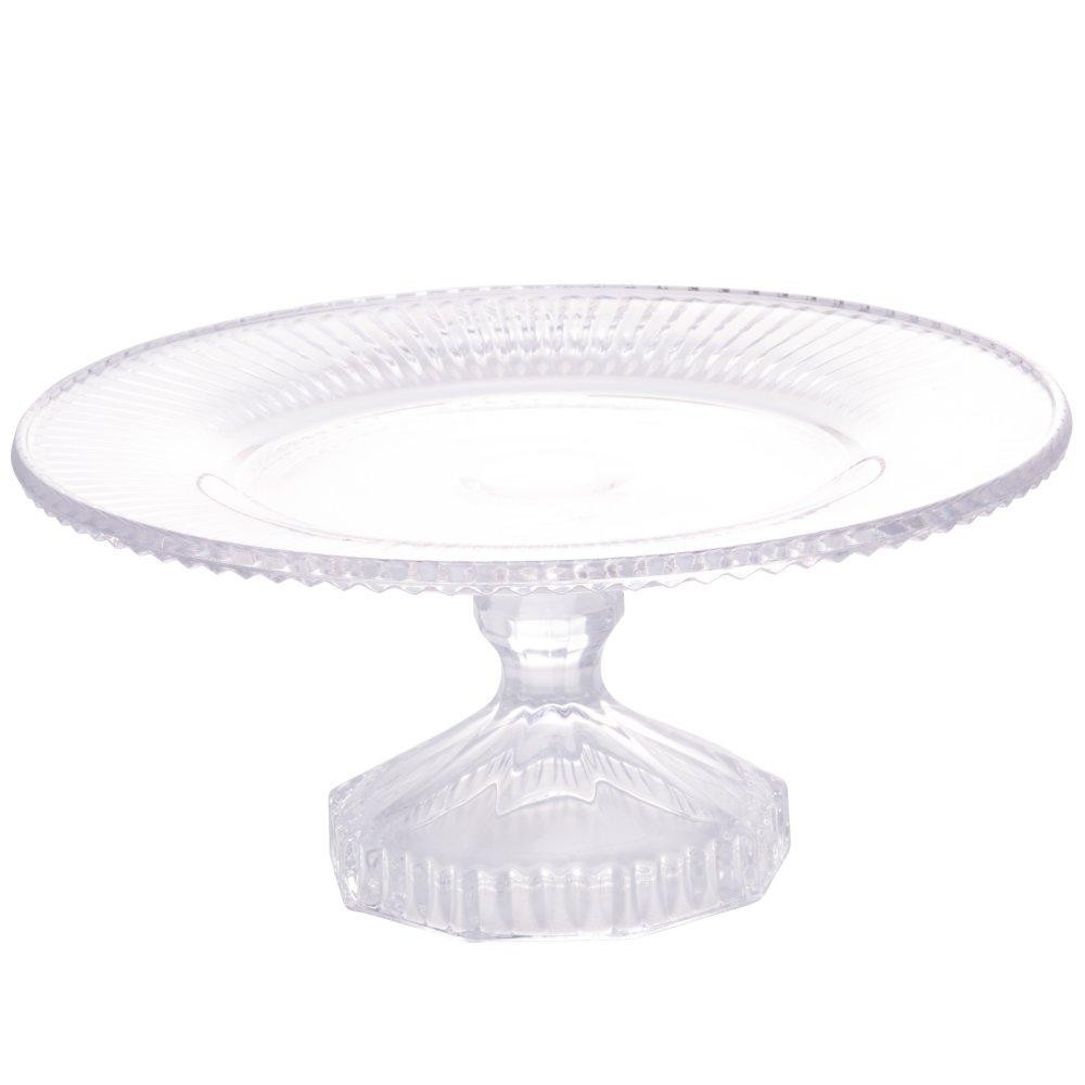 Prato para Bolo Lyor Renaissance de Cristal 22,5cm x 11cm - Home & Living