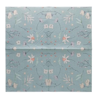 20 Guardanapos de Papel Lyor Estampado Flores e Folhas 33cm