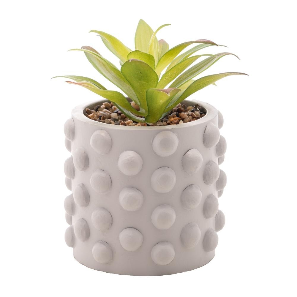 Cachepot Wolff Bubbles de Cimento Cinza Claro - Home & Living