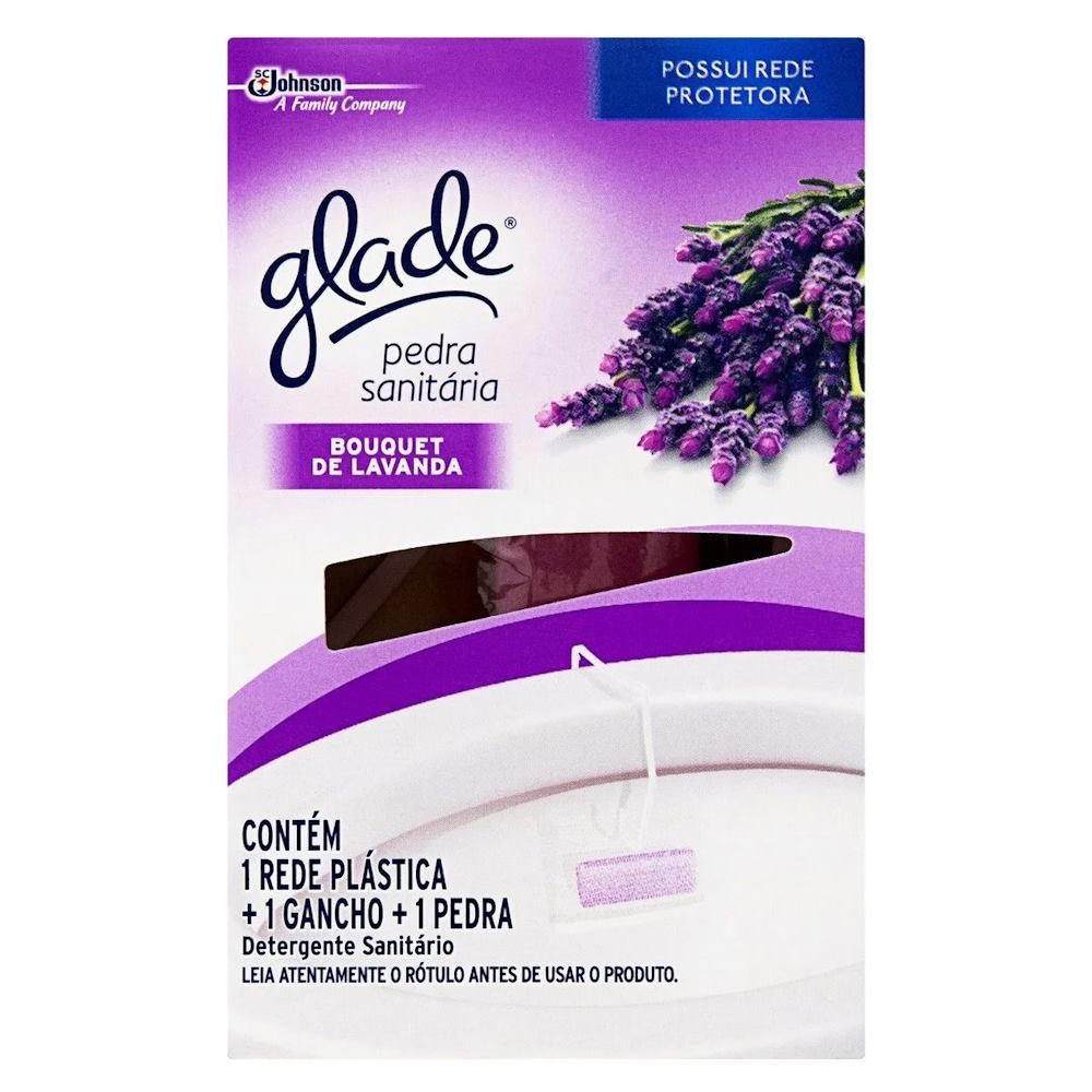Pedra sanitária Glade 25g c/suporte Lavanda