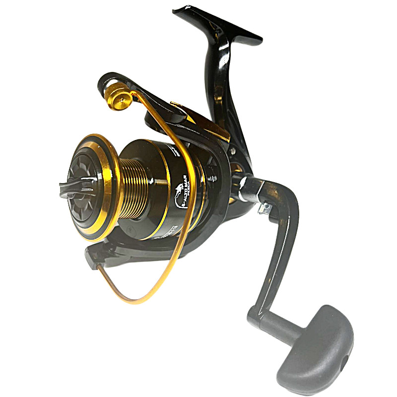 Molinete De Pesca Alto Mar QE 3000 -  Drag: 11kg - Rec.: 5.2.1 - Carretel Em Aluminio