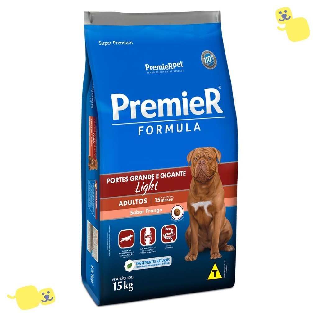 Alimento Premier Formula Raças Grandes Adultos Light 15kg em Oferta na Shopee