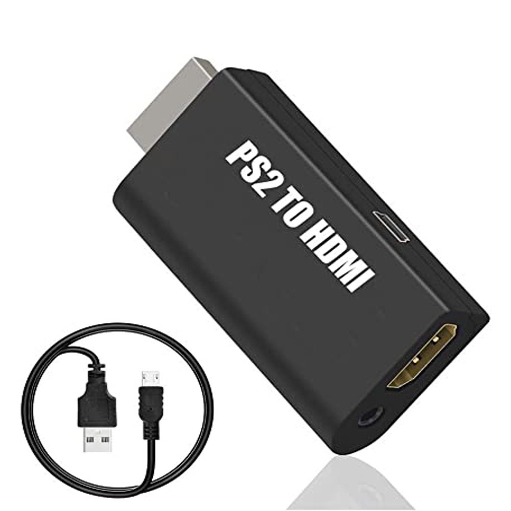 Adaptador Conversor Áudio Vídeo Compatível Console Playstation Ps2 480i 576i 480p Hdmi Tv Monitor