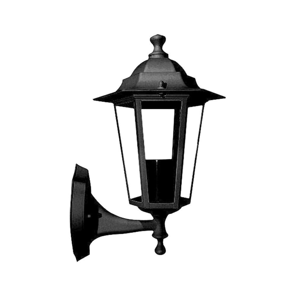 LUMINÁRIA ARANDELA PRETA E27 PAREDE LG6101 NITROLUX