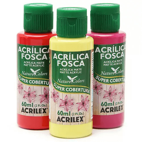 Tinta Acrílica Fosca Acrilex 60ml - Artesanato e Impressão 3D em Oferta na Shopee