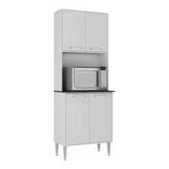 Paneleiro 63cm 4 Portas para Micro-ondas Siena Multimóveis MP2182