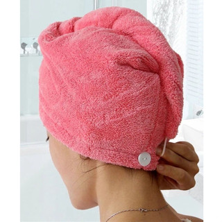 Toalha De Cabelo Banho, Toalha Mágica Para Secar Cabelo De Microfibra Touca Pós em Oferta na Shopee