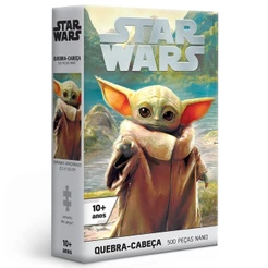 QUEBRA CABEÇA GROGU STAR WARS 500 PEÇAS NANO TOYSTER PUZZLE JOGO DISNEY BRINQUEDO CINEMA FILME NERD