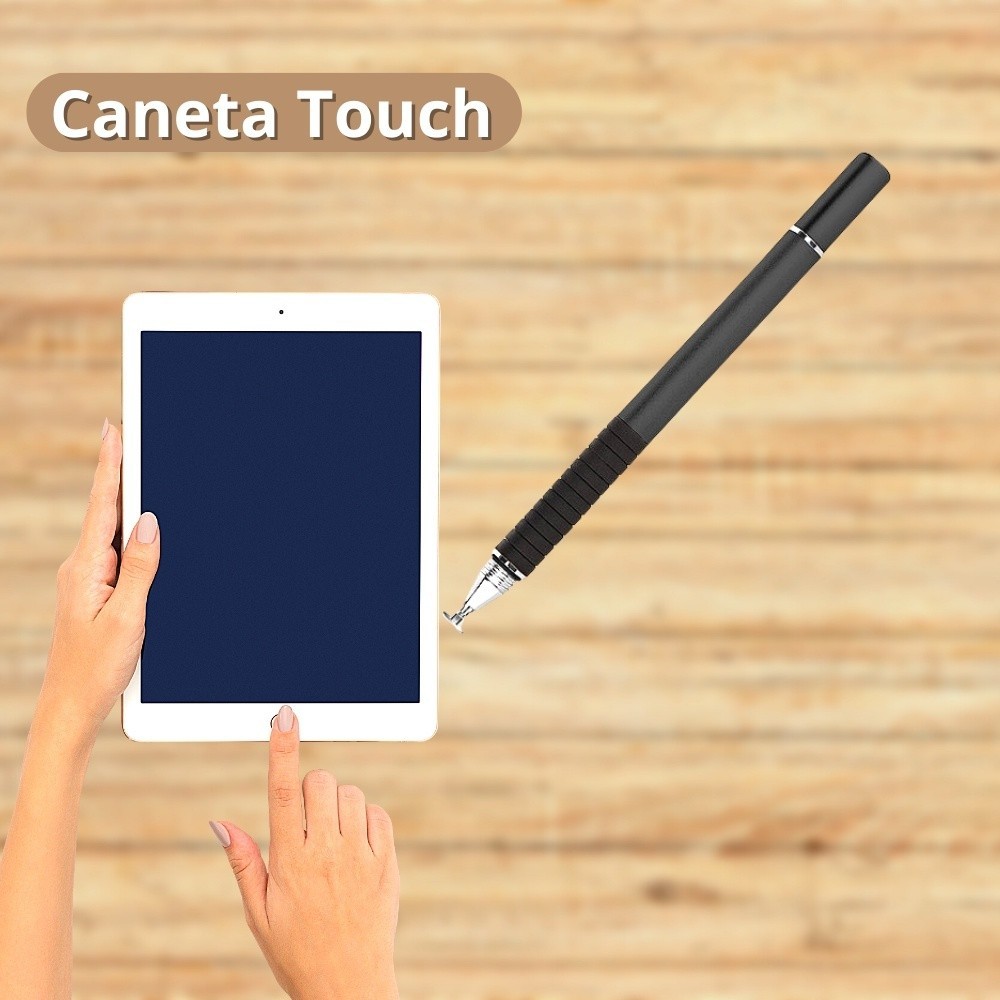 Caneta Touch Ponta Dupla Para Tablets Smartphones Telas Sensíveis Ao Toque - LOJA10