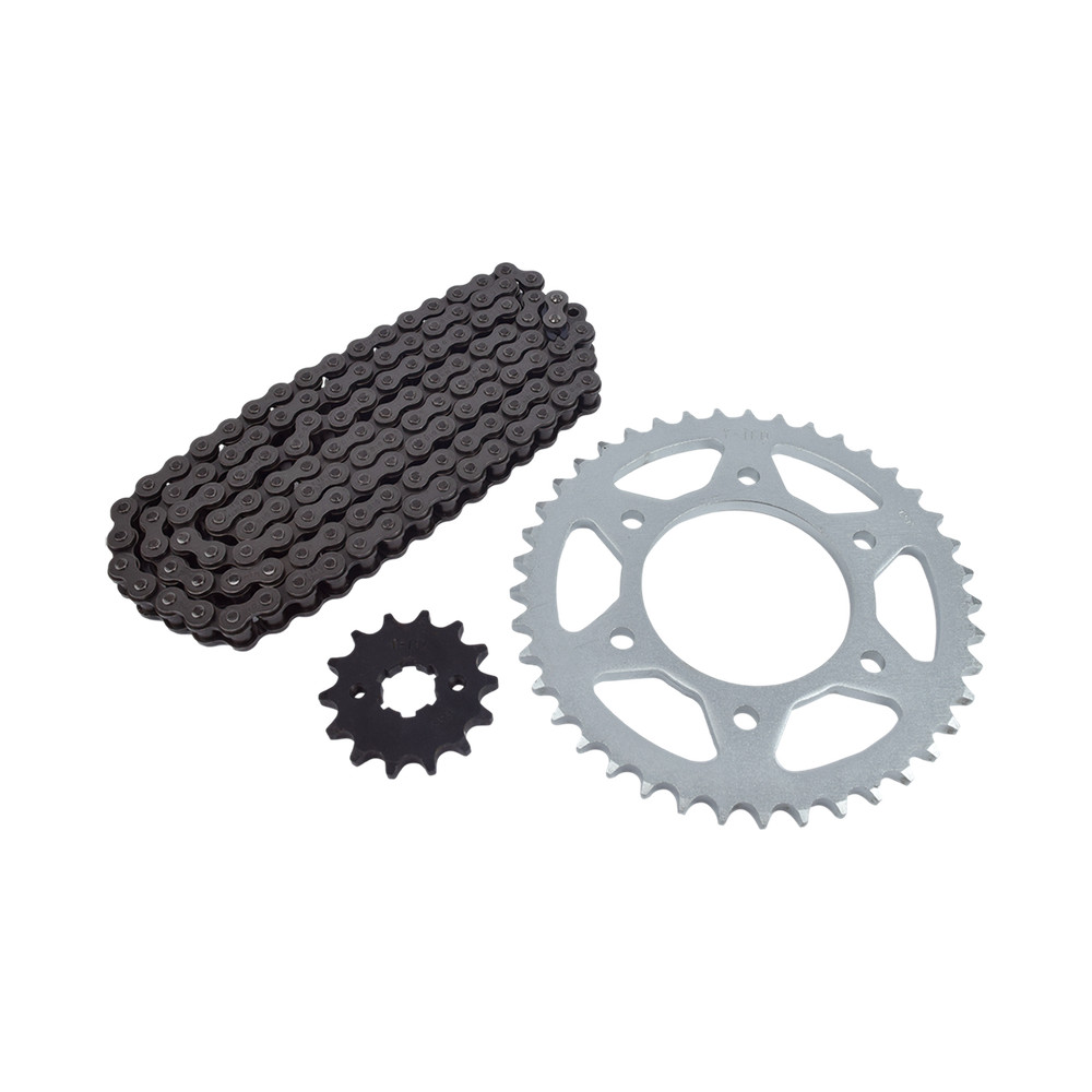 Kit Coroa/Pinhão Relação Transmissão Original Yamaha 43/14 YBR 125 Factor 125 Corrente Darom