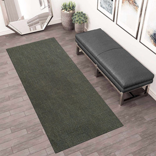 Tapete Passadeira Sisal Sintético 70x200cm Antiderrapante Verde em Oferta na Shopee