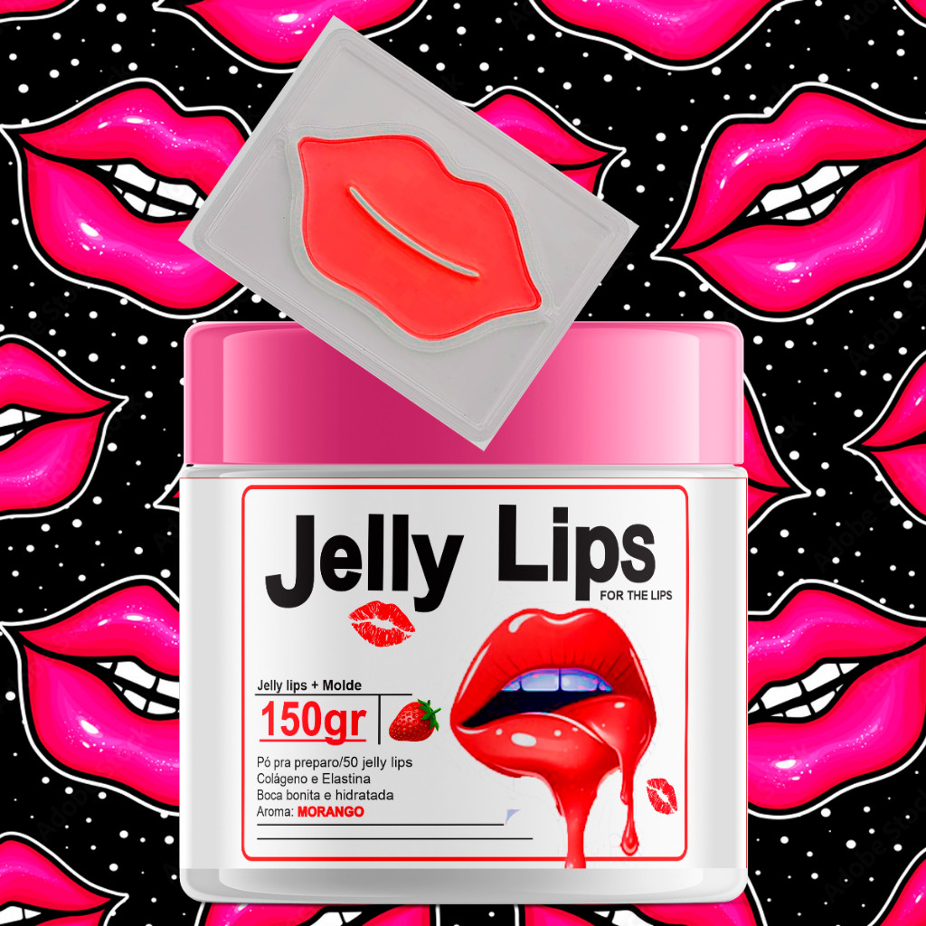 50x máscara para os labios hidratante lipsjelly