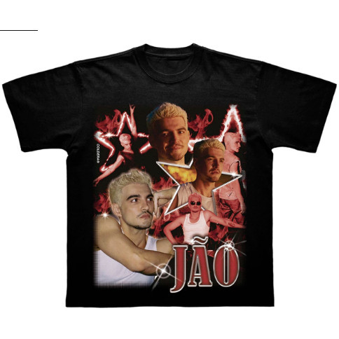 Camiseta Algodão Cantor Jão Modelo Novo Top!! novo em Oferta na Shopee