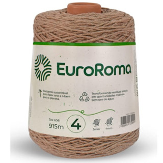 Barbante Número 4 Euroroma Para Crochê Fio Colorido 915M em Oferta na Shopee