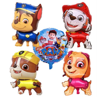 Kit 5 Balão Patrulha Canina Gigante- Cão Chase Skye Marshall - Redondo - Decoração Aniversário em Oferta na Shopee