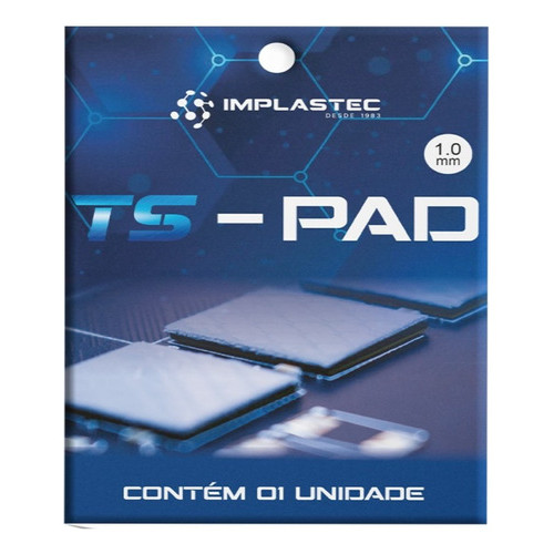 Thermal Pad Ts-pad 100mm X 100mm X 1mm Alto Desempenho Cor A