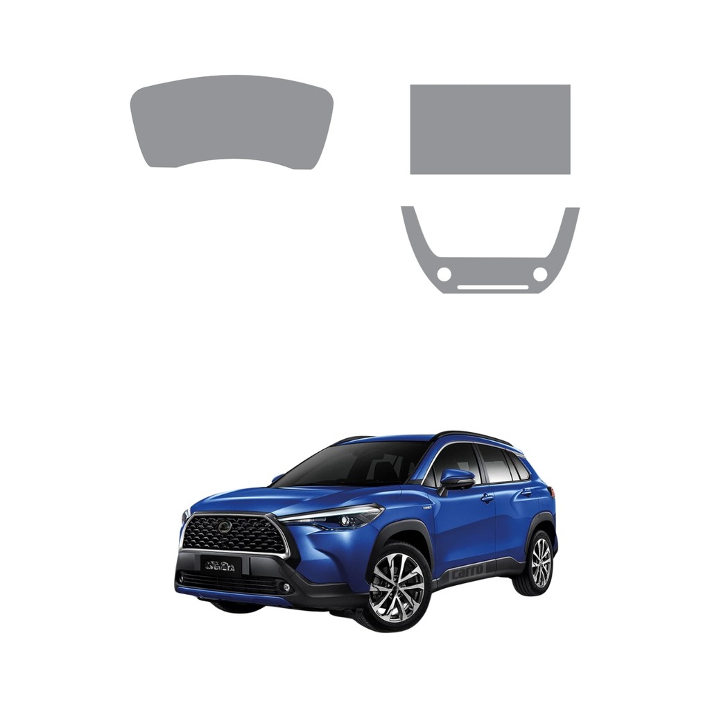 Película PPF Proteção Kit Console Ar Velocímetro Multimídia Toyota Corolla Cross XR 2023 TPU Anti Risco