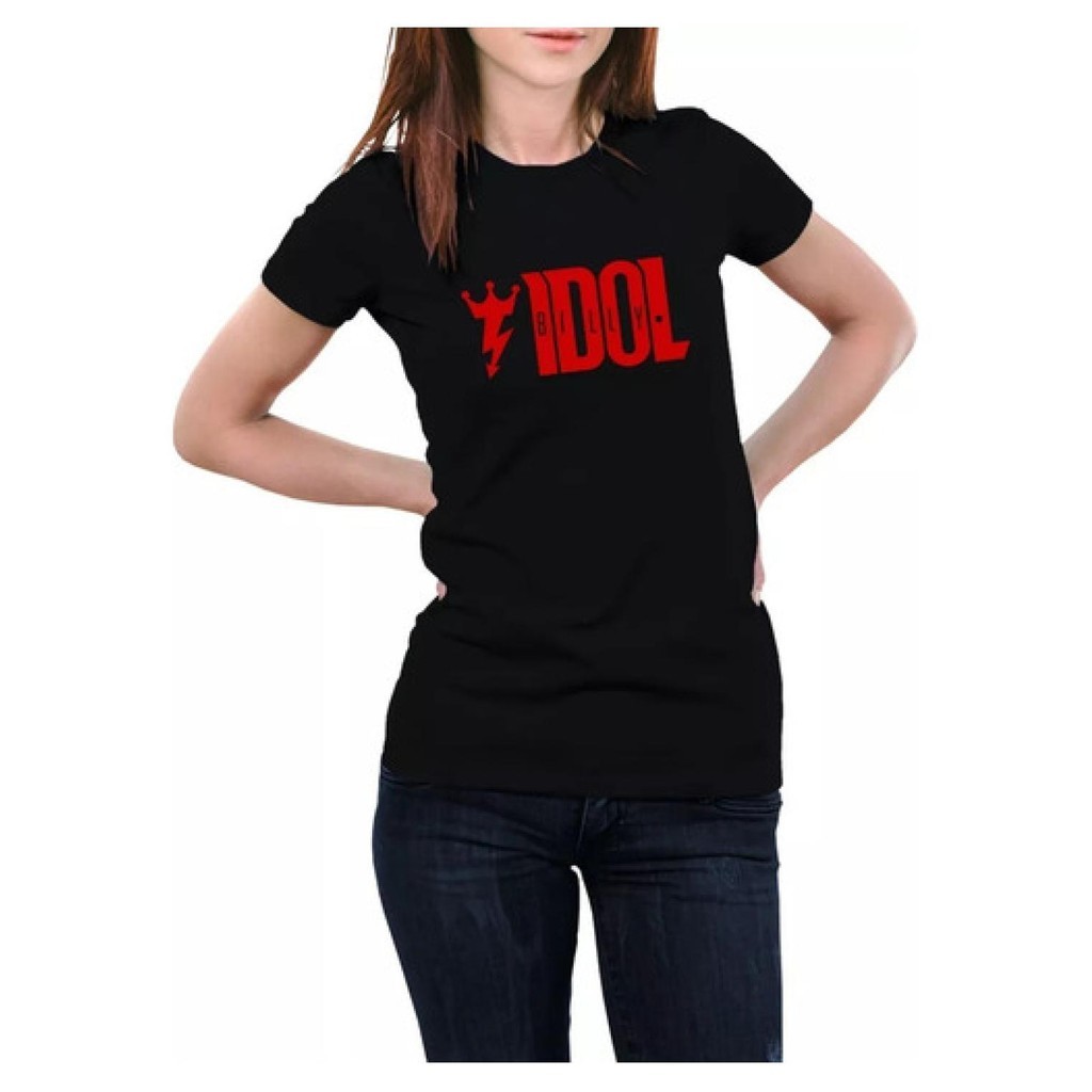 Camiseta Babylook Show Billy Idol Rebel Yell Tour Rock 2