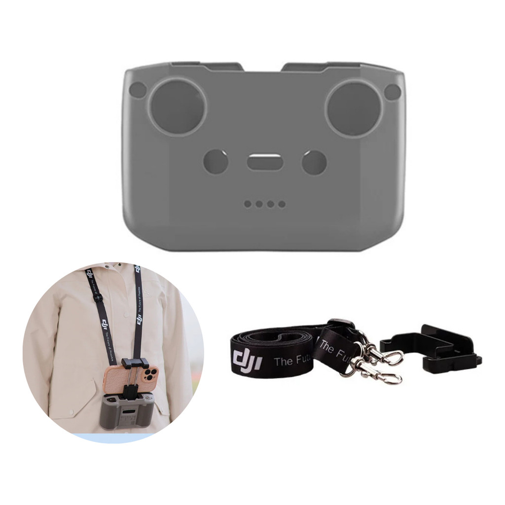 Capa Case Para Controle Drone Dji Mini 2 Se 4k 3 4 Pro + Alça Cordão Air 2 Neo