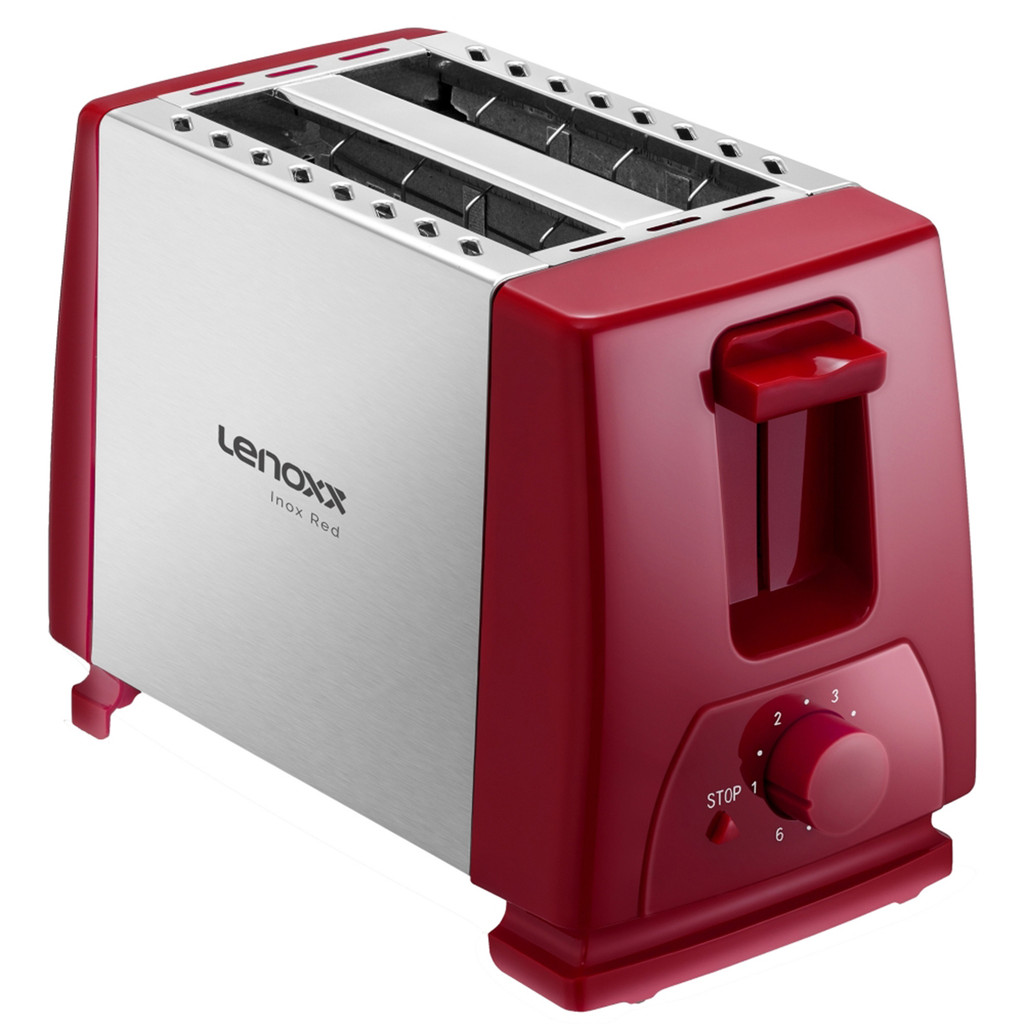 Torradeira De Pães Inox Red 6 Temperat. Ptr203 Lenoxx 127v ou 220v