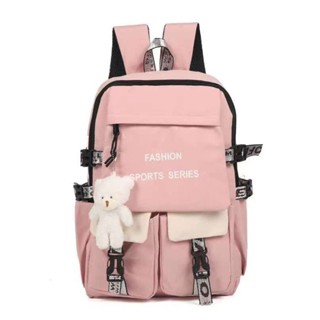 Mochila de estudante casual anti-roubo à prova d