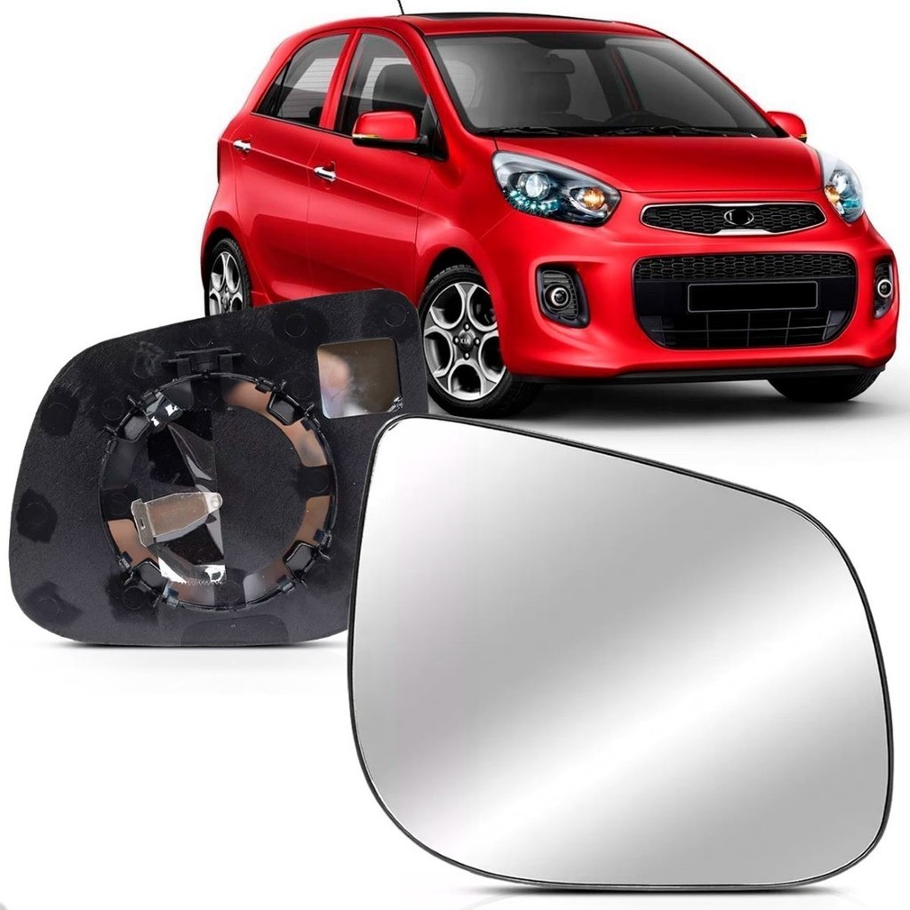 Lente Retrovisor Para Kia Picanto 2012 Até 2015