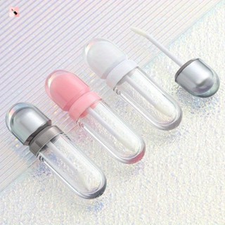 7ml Tubo De Brilho Labial Transparente Grande Escova Embalagem Cosmética Container Bálsamo Macio Ferramenta De Maquiagem Lab