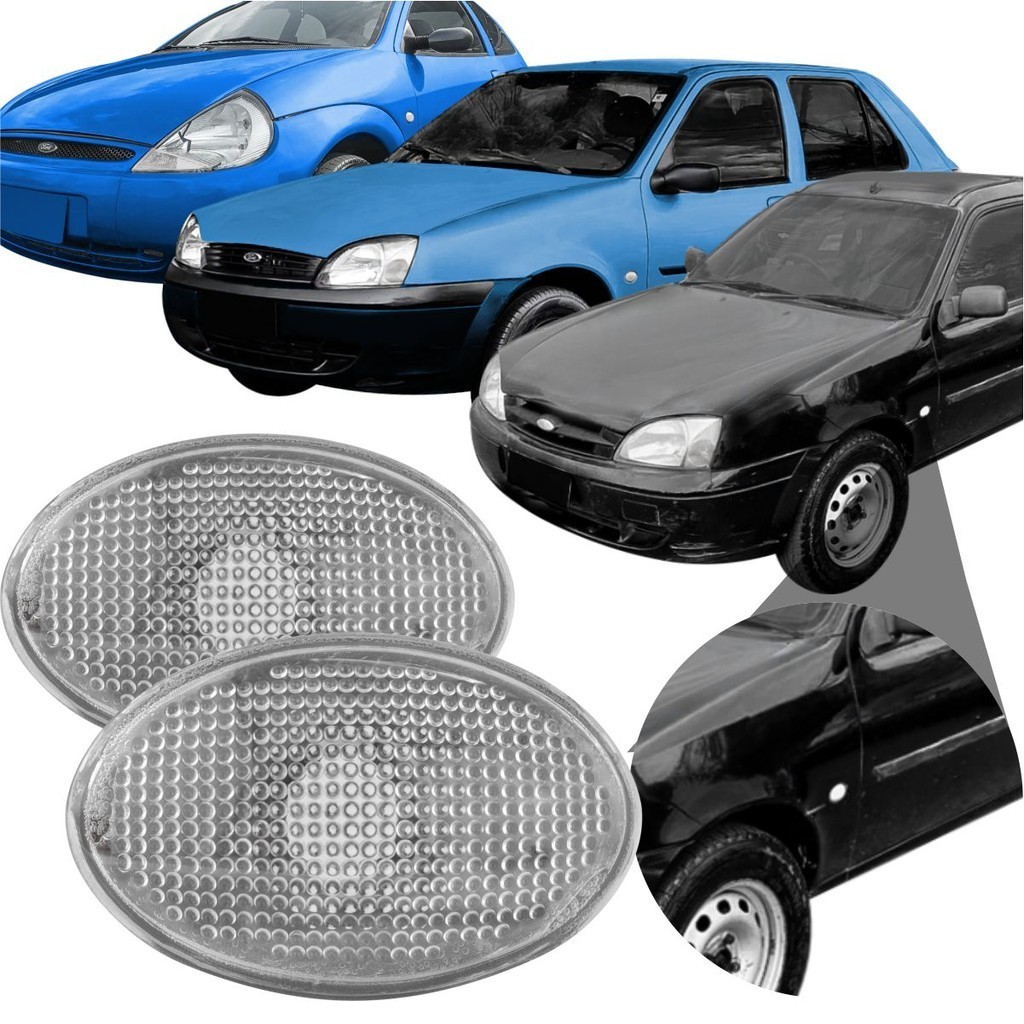 Par Lanterna Pisca Repetidor Paralama Fiesta Courier Ford Ka em Oferta na Shopee