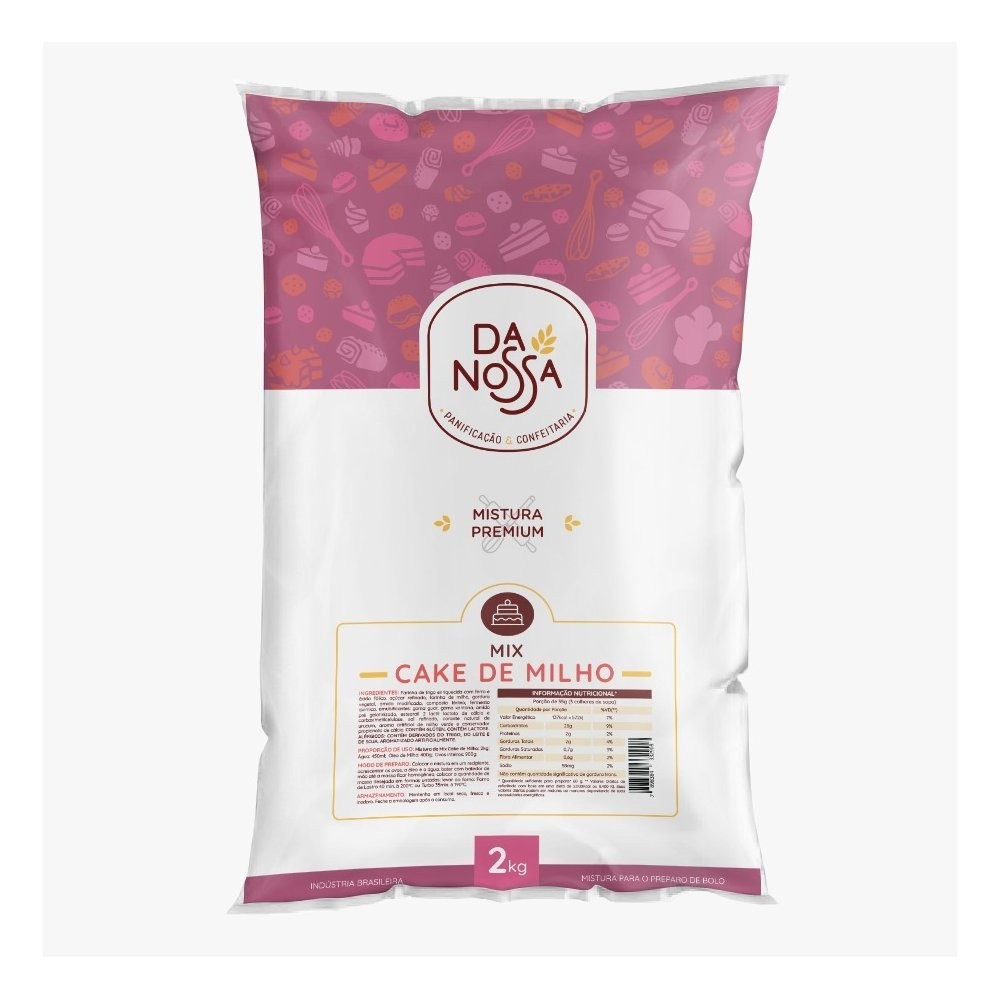 Mix Cake Milho 2kg - Da Nossa