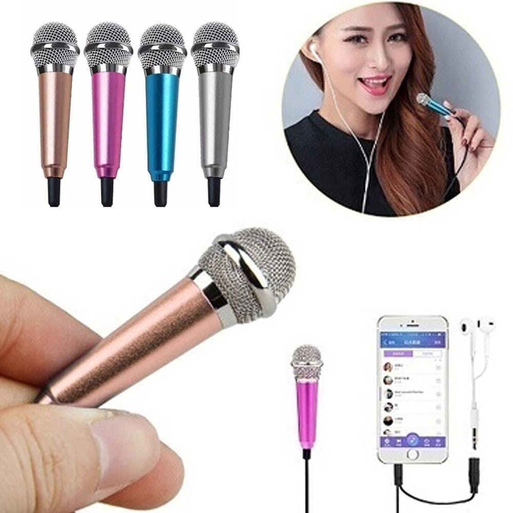 Microfone De Mão Com Fone De Ouvido Para Smartphone