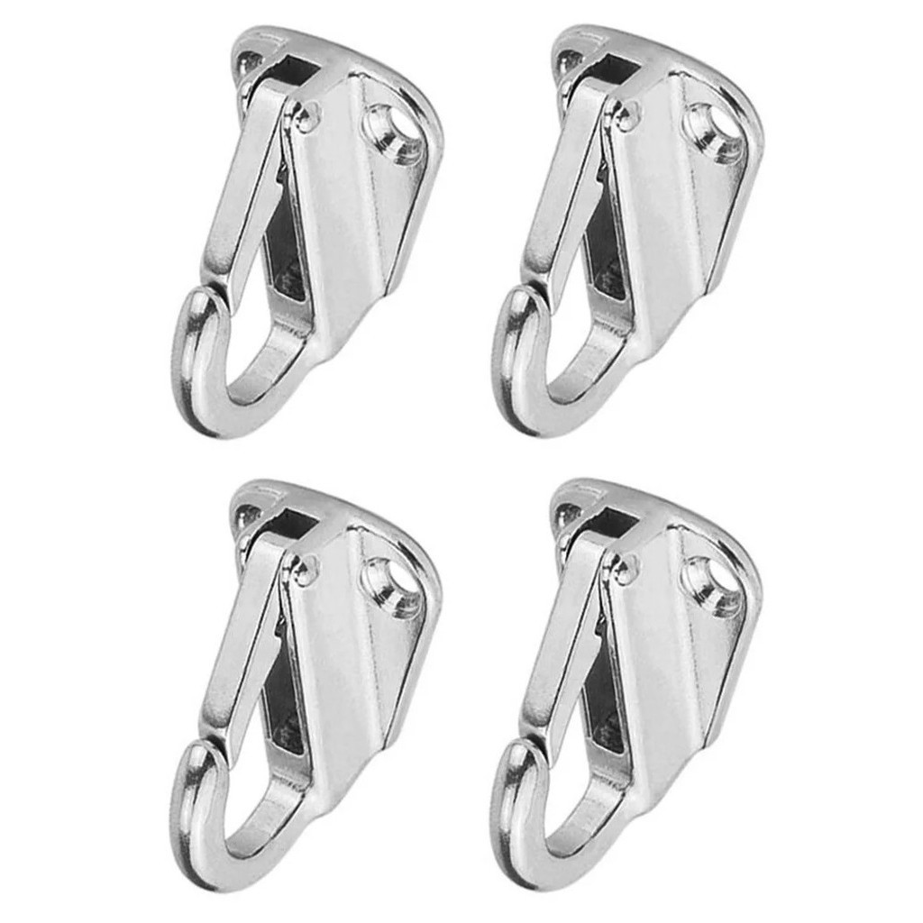 Suporte Defensa Em Inox Engate Rápido Tipo Mosquetão Kit 4