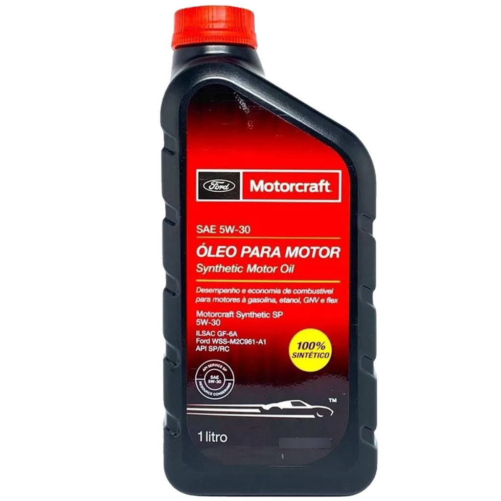 Óleo Lubrificante do Motor Motorcraft 5W30 API SP 100% Sintético 1L Fiesta Ka Ecosport Fusion Focus em Oferta na Shopee