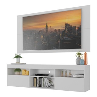Rack com Painel P/TV até 65" Flórida Multimóveis Branco