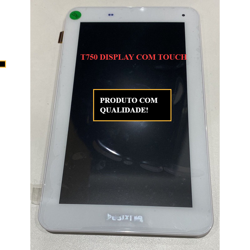 TELA DISPLAY E TOUCH LCD TABLET POSITIVO T750 7" BRANCO COMPLETO - envio imediato