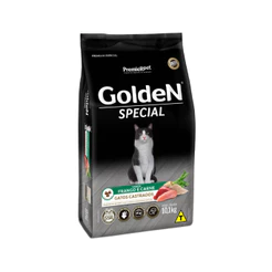 Alimento Golden Special Gato Castrado 10,1Kg Ração Cães Adulto Sabor Frango e Carne Premium Especial