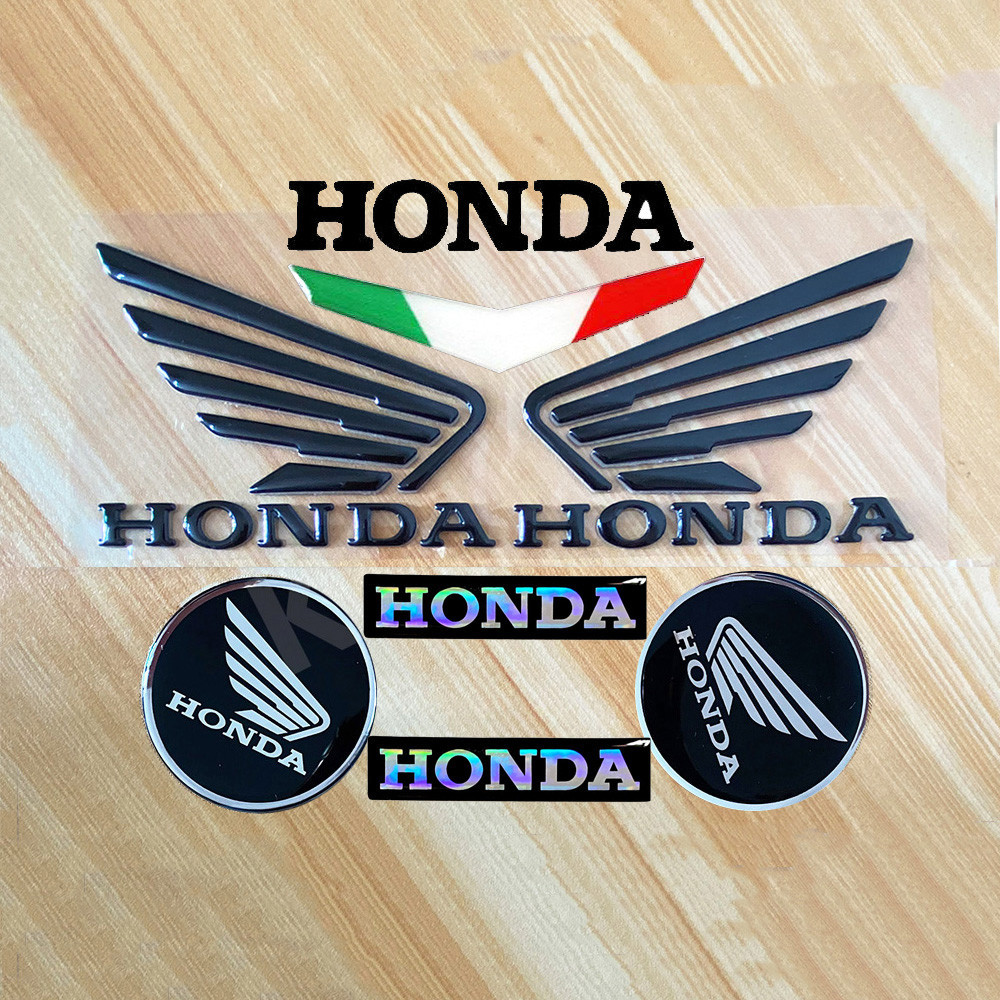 Conjunto Completo HONDA Asas 3D Resina Gel Emblema Logotipo Adesivo Decalques Para PCX CB CBR CMX500