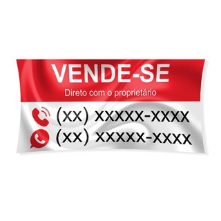 Faixa Vende-se Personalizada Tecido 100% Poliester 92x40cm