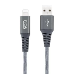 Cabo USB para Lightning i2GO Rápido Resistente 2 metros iPhone 5 até iPhone 14 com Certificado MFI