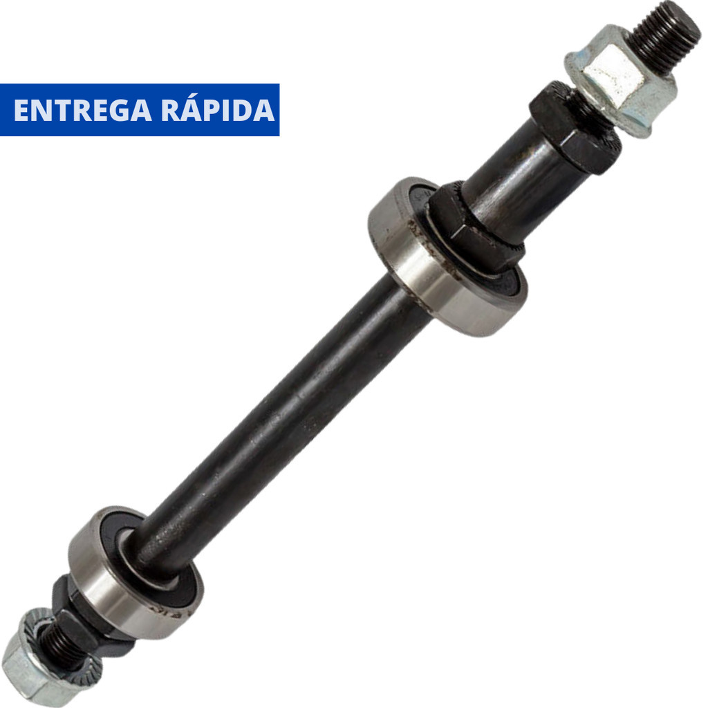 Eixo Traseiro C/rolamento P/ Cubo Alumínio C/ Espaçador Bike em Oferta na Shopee