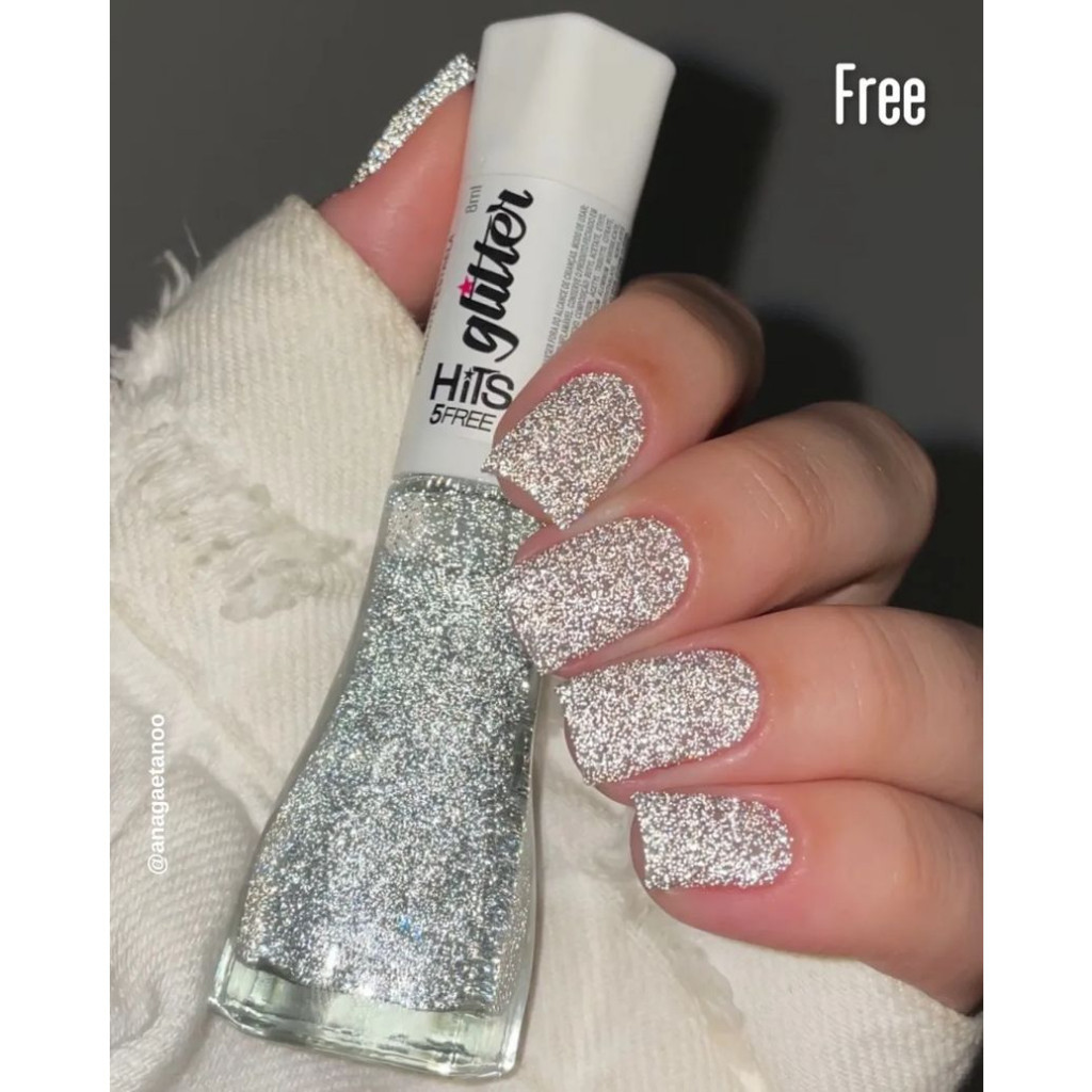 HITS - Esmalte Glitter Reflexivo 5FREE - Diamante Estrela - 8ml