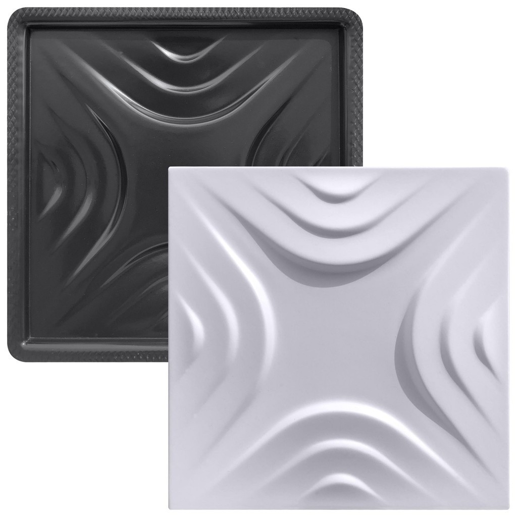 Forma 3D Gesso e Cimento ABS - Maral 40x40